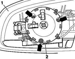 Крепление электродвигателя зеркала