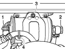 Крепление топливного фильтра и кабельный хомут