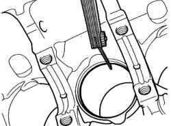 Проверка теплового зазора поршневого кольца