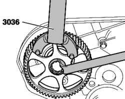 Откручивание шестерни распредвала