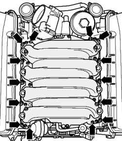 Крепление впускного коллектора