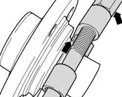 Отпрессовка внутреннего кольца подшипника от ступицы