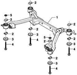 Подрамник задней подвески (передний привод)